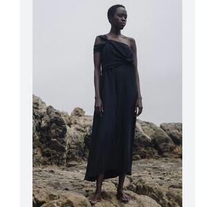 Shaina Mote maxi black dress sleeveless size 8 C4